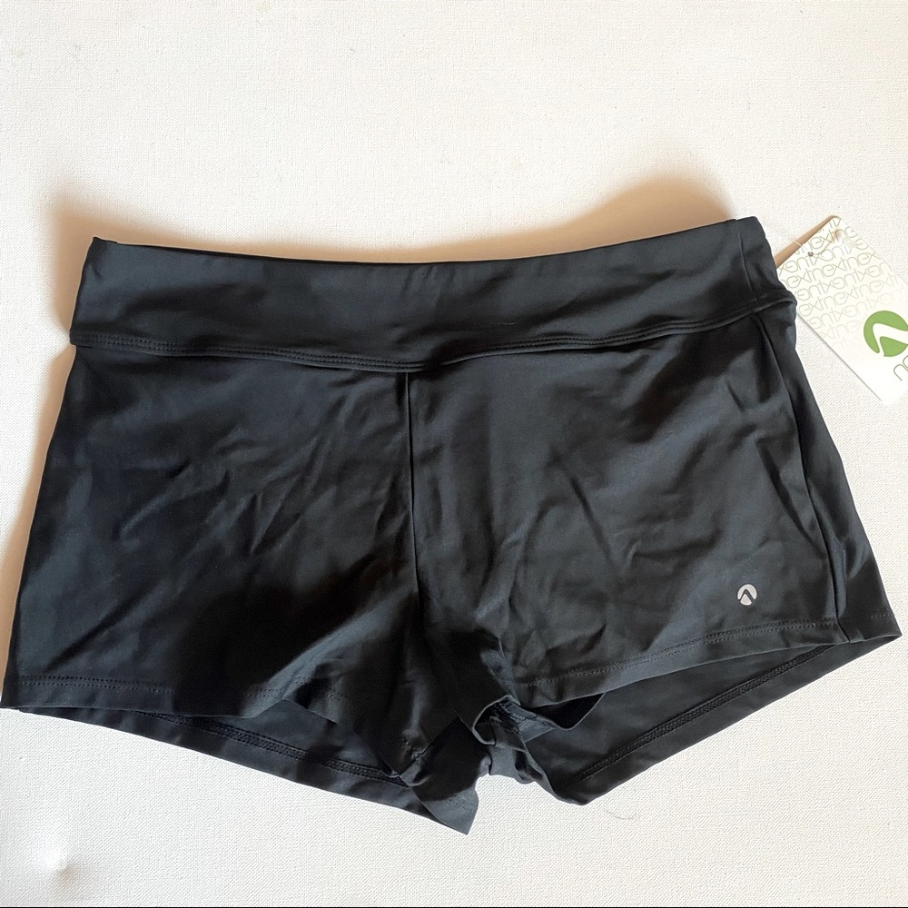 Next Black Nylon Blend Athletic Shorts
